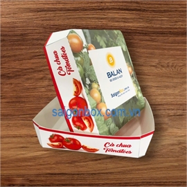  Khay cà chua ( Giấy Ivory)