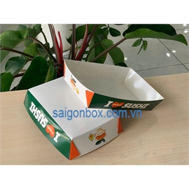  Khay giấy có màng bóng