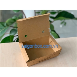  Hộp giấy kraft có lỗ thoát hơi nóng 